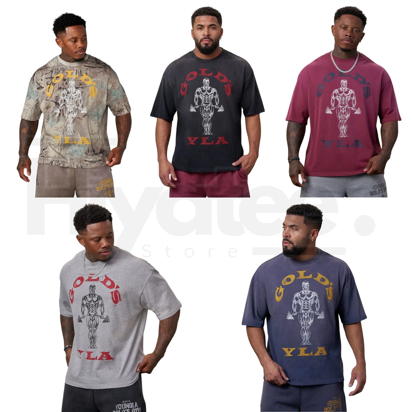 Gold's Iron Legacy Icon Tee – Classic Bodybuilding Graphic T-Shirt - Hiyatee