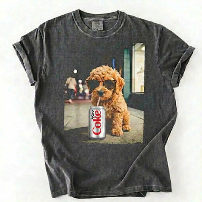 Comfort Colors Dog & Diet Coke Shirt – Funny Custom Dog Breed Tee