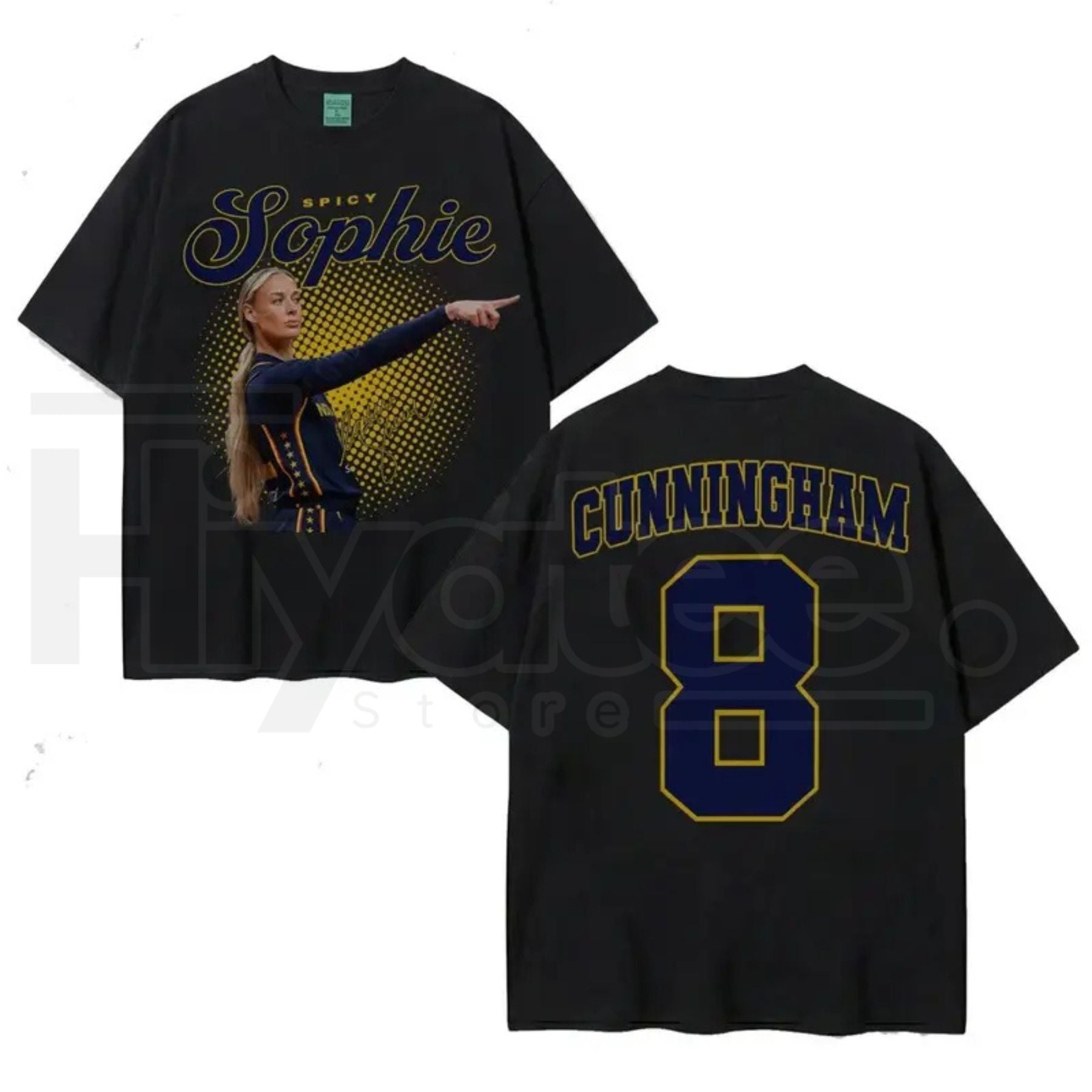 Graphic Sophie #8 2-Sided Basketball T-Shirt – Premium Game Day Fan Graphic Tee - Hiyatee