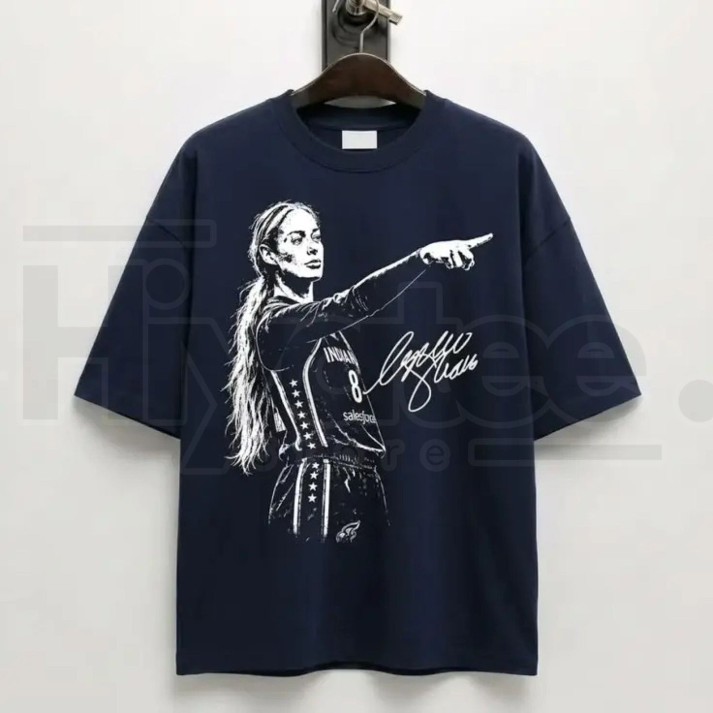 Graphic Sophie Cunningham Signature Basketball T-Shirt – High-Contrast Court Graphic Tee - Hiyatee
