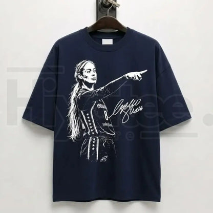 Graphic Sophie Cunningham Signature Basketball T-Shirt – High-Contrast Court Graphic Tee - Hiyatee