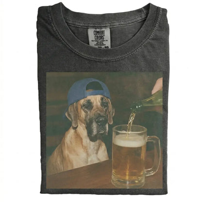 Comfort Colors 50+ Dog Breeds Available Beer Shirt – Vintage 90s Funny Edgy Dog Meme Tee, Unisex Casual Streetwear Gift