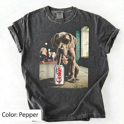 Comfort Colors Dog & Diet Coke Shirt – Funny Custom Dog Breed Tee