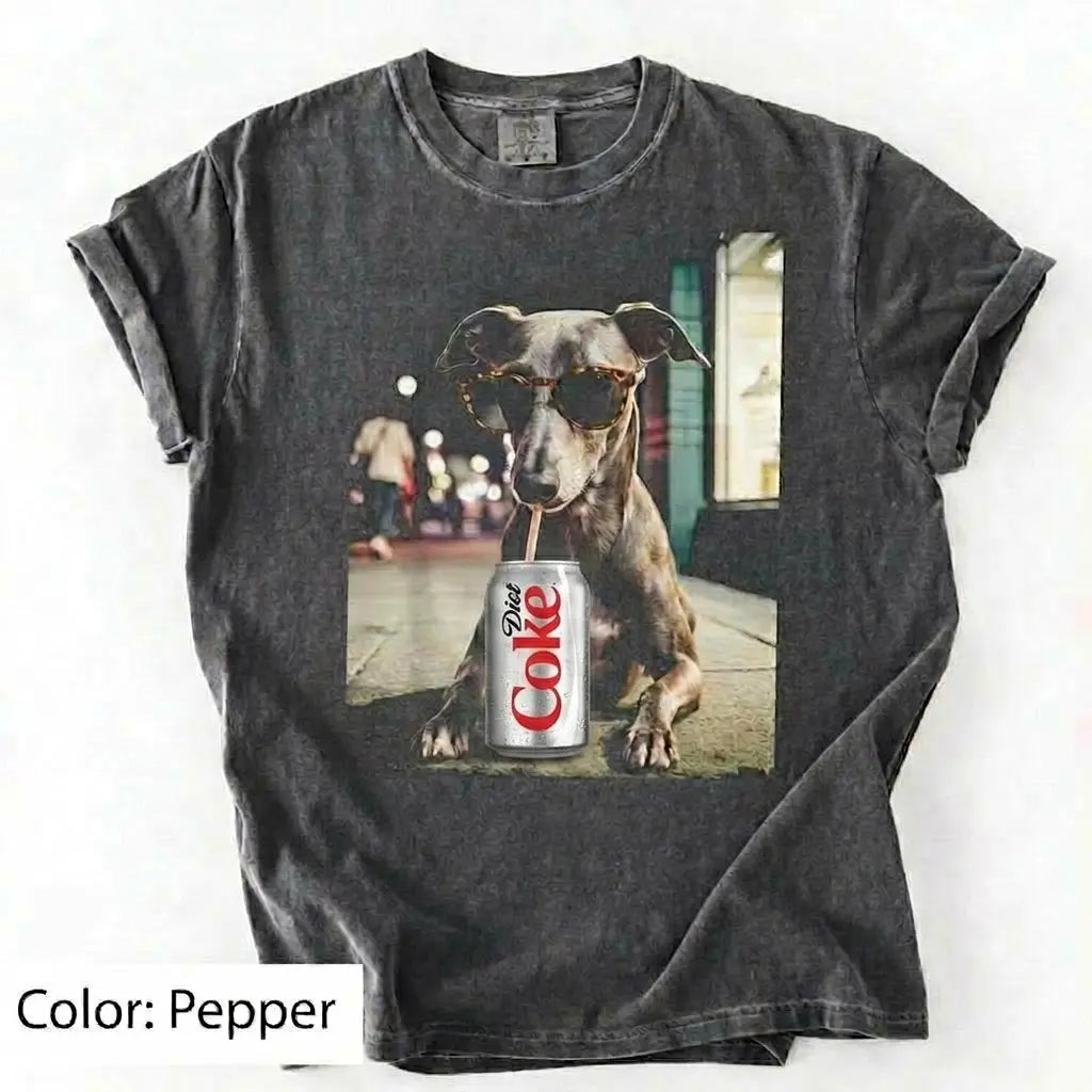 Comfort Colors Dog & Diet Coke Shirt – Funny Custom Dog Breed Tee