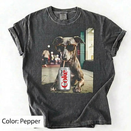 Comfort Colors Dog & Diet Coke Shirt – Funny Custom Dog Breed Tee