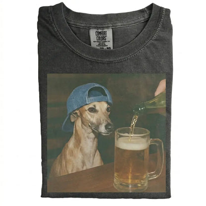 Comfort Colors 50+ Dog Breeds Available Beer Shirt – Vintage 90s Funny Edgy Dog Meme Tee, Unisex Casual Streetwear Gift
