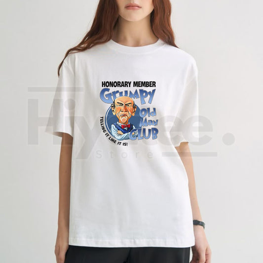 "Grumpy Old Man Club" – Honorary Member Funny Sarcastic Men's Top - Hiyatee