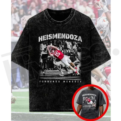 Heismendoza "Champion" Vintage Washed T-Shirt – Premium Football Lover Fan Gift - Hiyatee