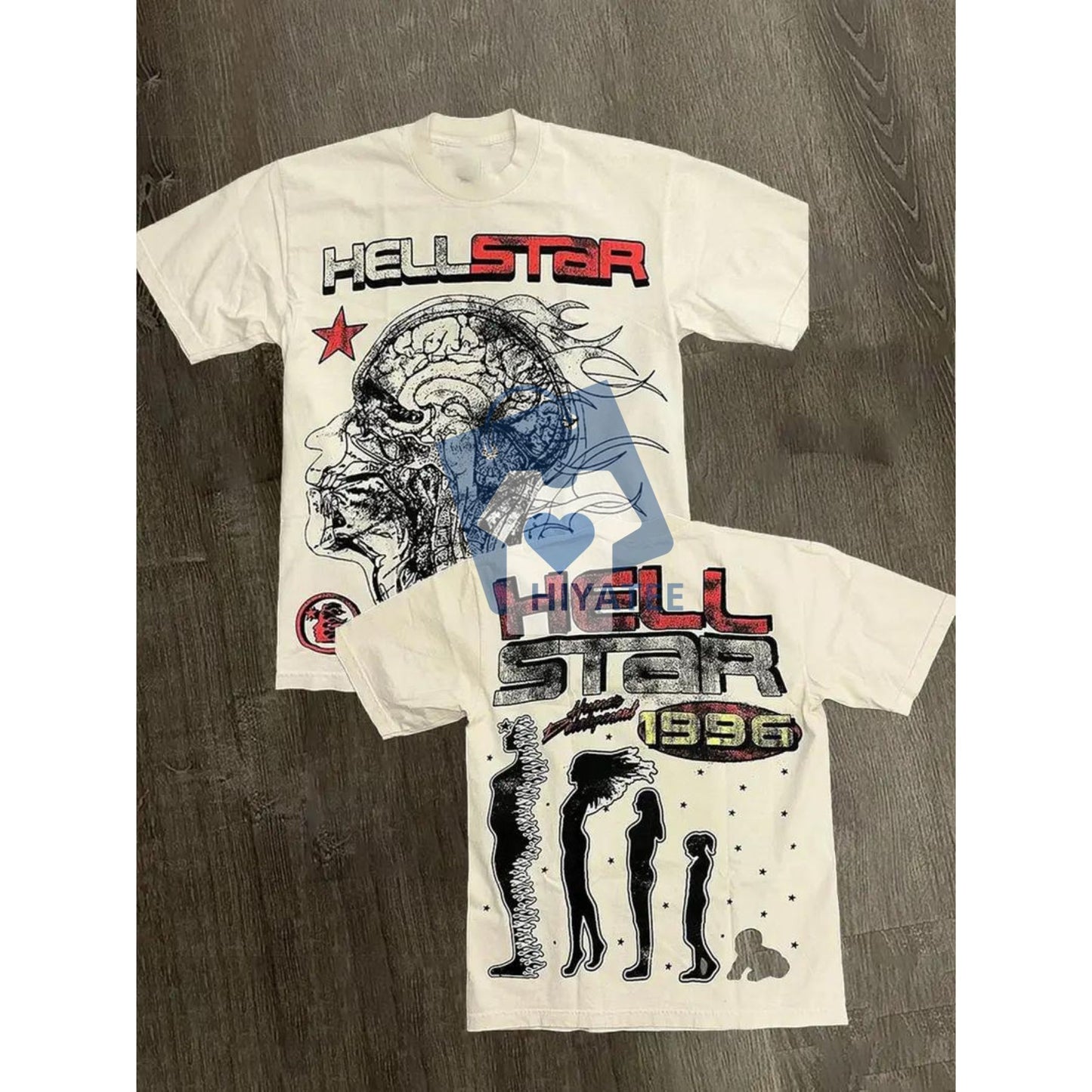Hell Star 220G Double-Sided Cotton Shirt – Fashionable Men’s Summer Tee-Hiyatee