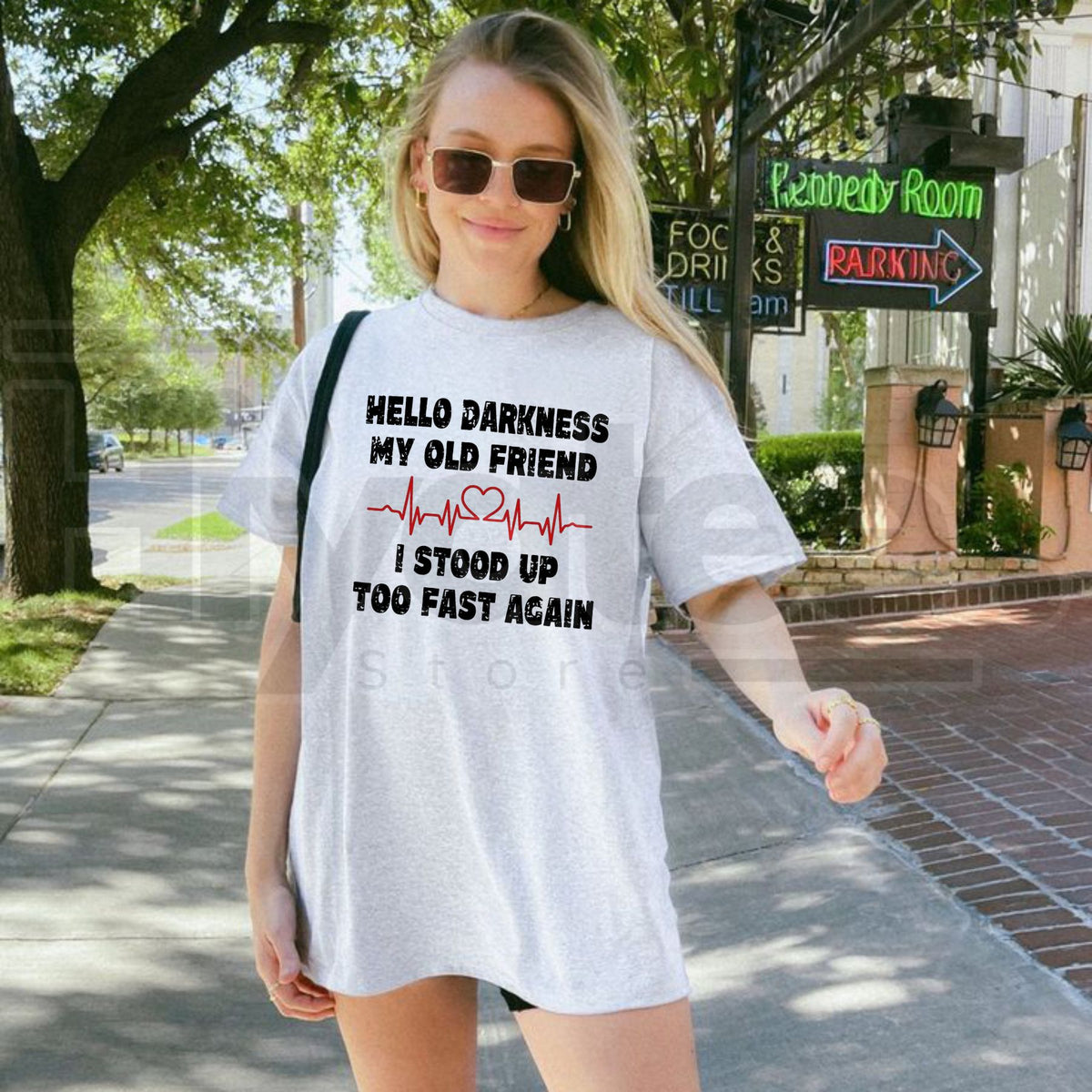 Hello Darkness Funny T-Shirt – Sarcastic Quote Tee - Hiyatee
