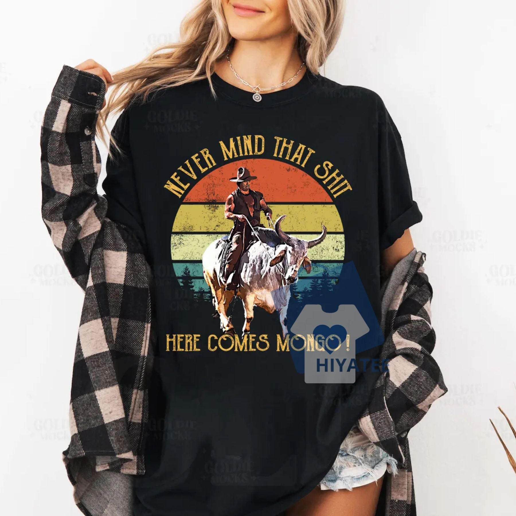 Here Comes Mongo T-Shirt – Classic 70s Western Movie Graphic Tee-Hiyatee