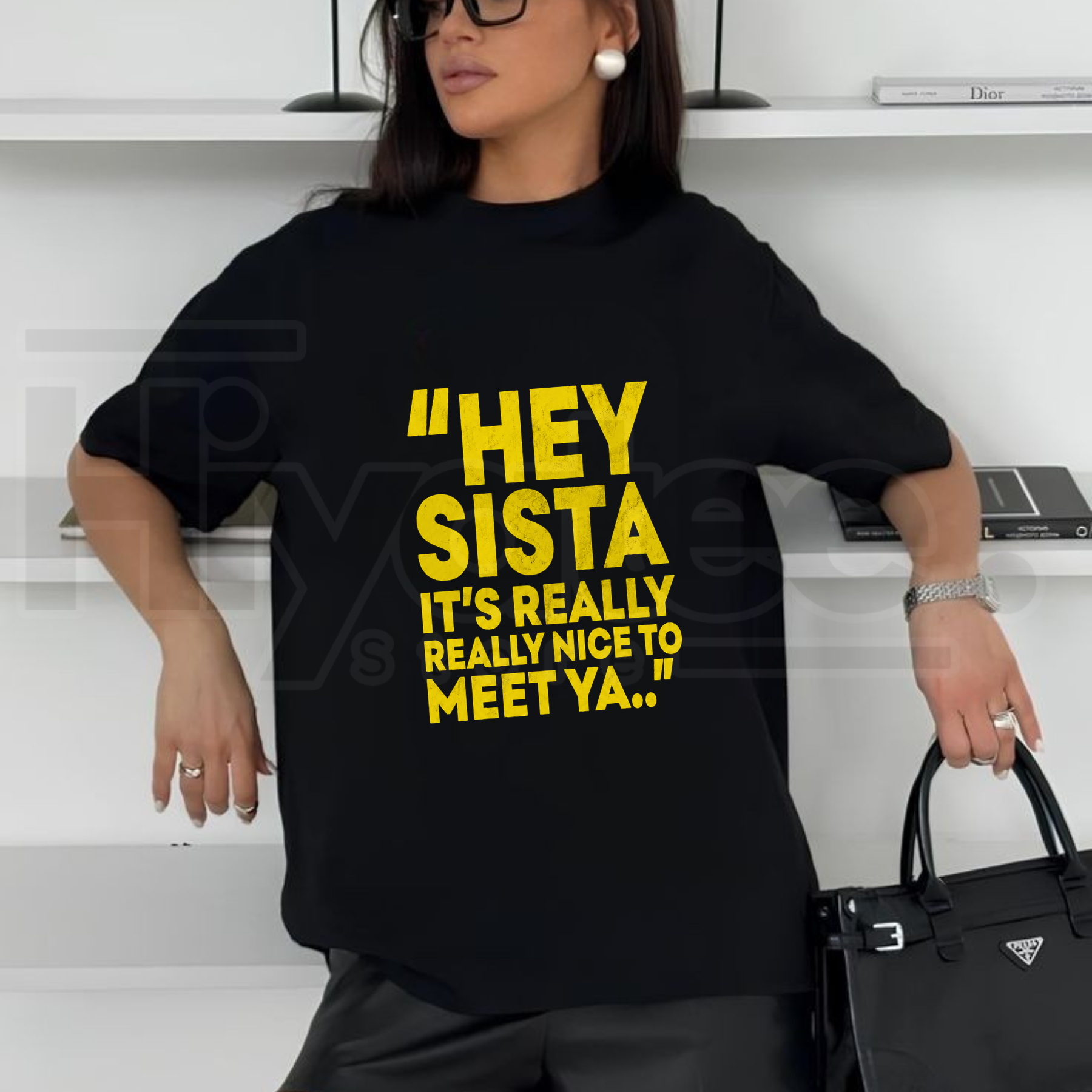 Hey Sista It’s Really Really Nice To Meet Ya T-Shirt – Y2K Movie Quote Graphic Tee - Hiyatee