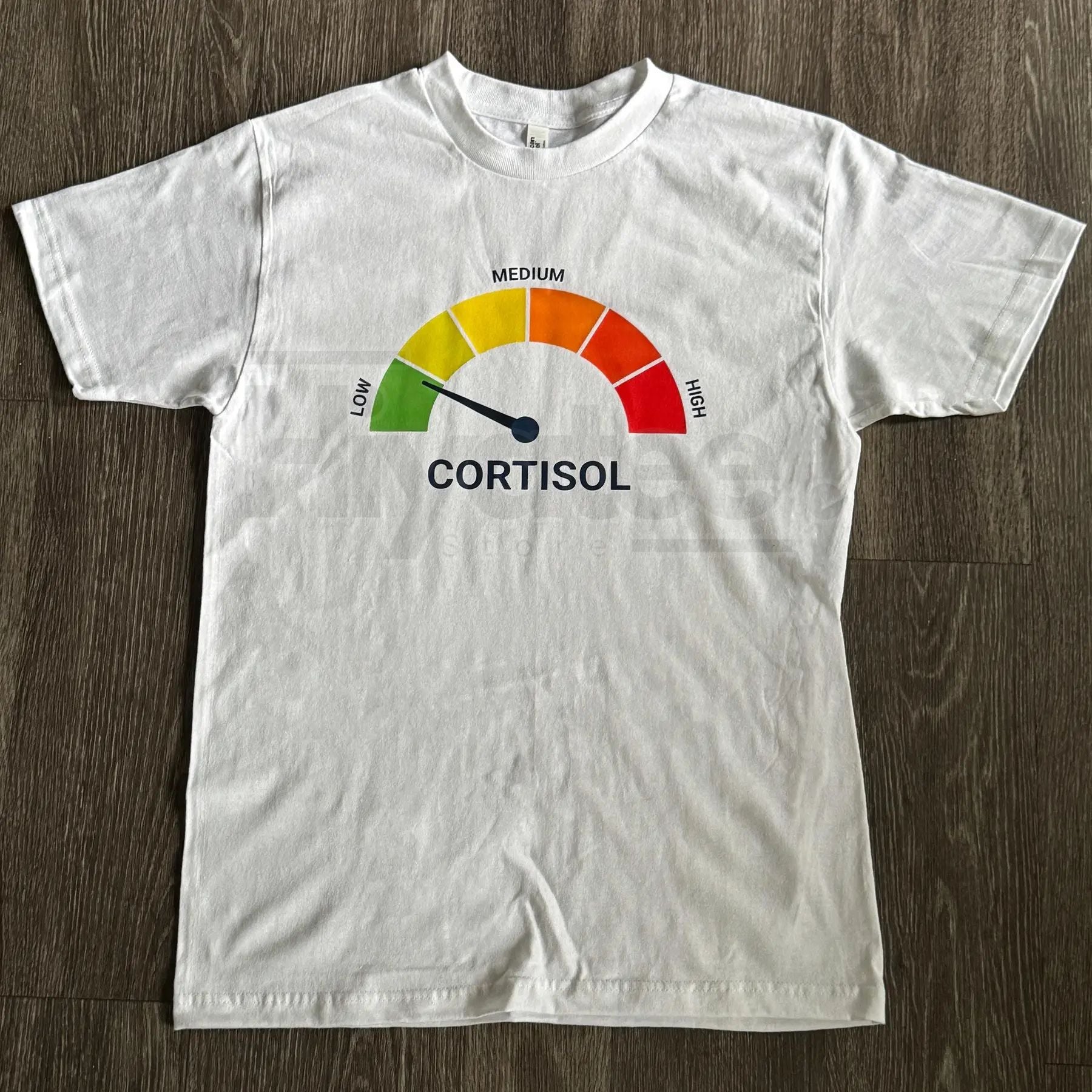High Cortisol Low Cortisol Funny T-Shirt – Heavyweight Cotton Wellness Tee - Hiyatee