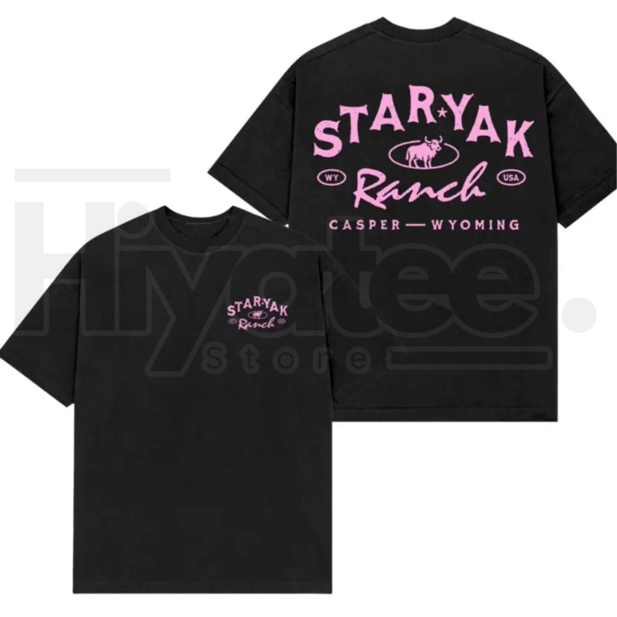 Homegrown Star Yak Ranch Logo T-Shirt – Retro Rancher Graphic Tee - Hiyatee