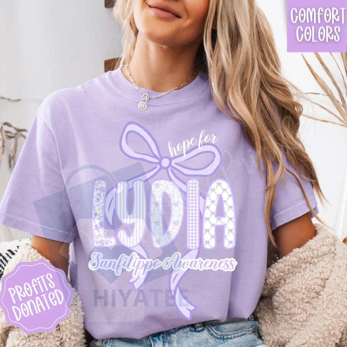 Hope For Lydia T-shirt – Supportive Charity Tee, Custom Event Crewneck, Awareness Gift - Hiyatee