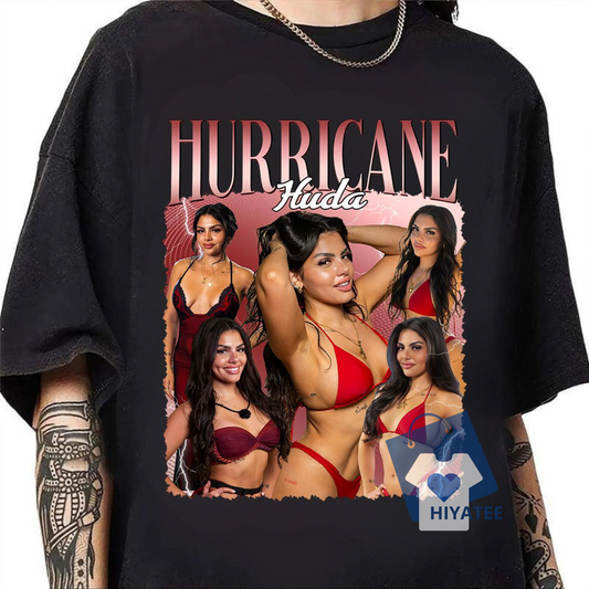 Huda Mustafa Hurricane T-Shirt – Love Island USA Quote Tee, Mamacita Gym Girl Shirt, Gift for Men & Women - Hiyatee