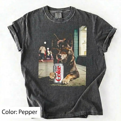 Comfort Colors Dog & Diet Coke Shirt – Funny Custom Dog Breed Tee