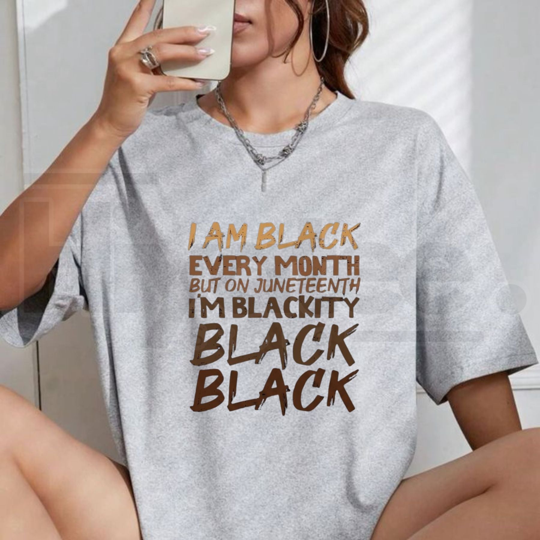 I Am Black Every Month Juneteenth T-Shirt – Blackity Black History Pride Graphic Tee - Hiyatee