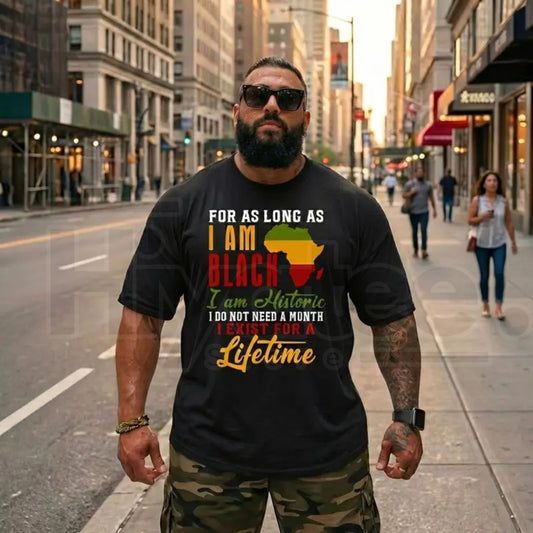 "I Am Black History" – Black History Month Bold Graphic Design - Hiyatee