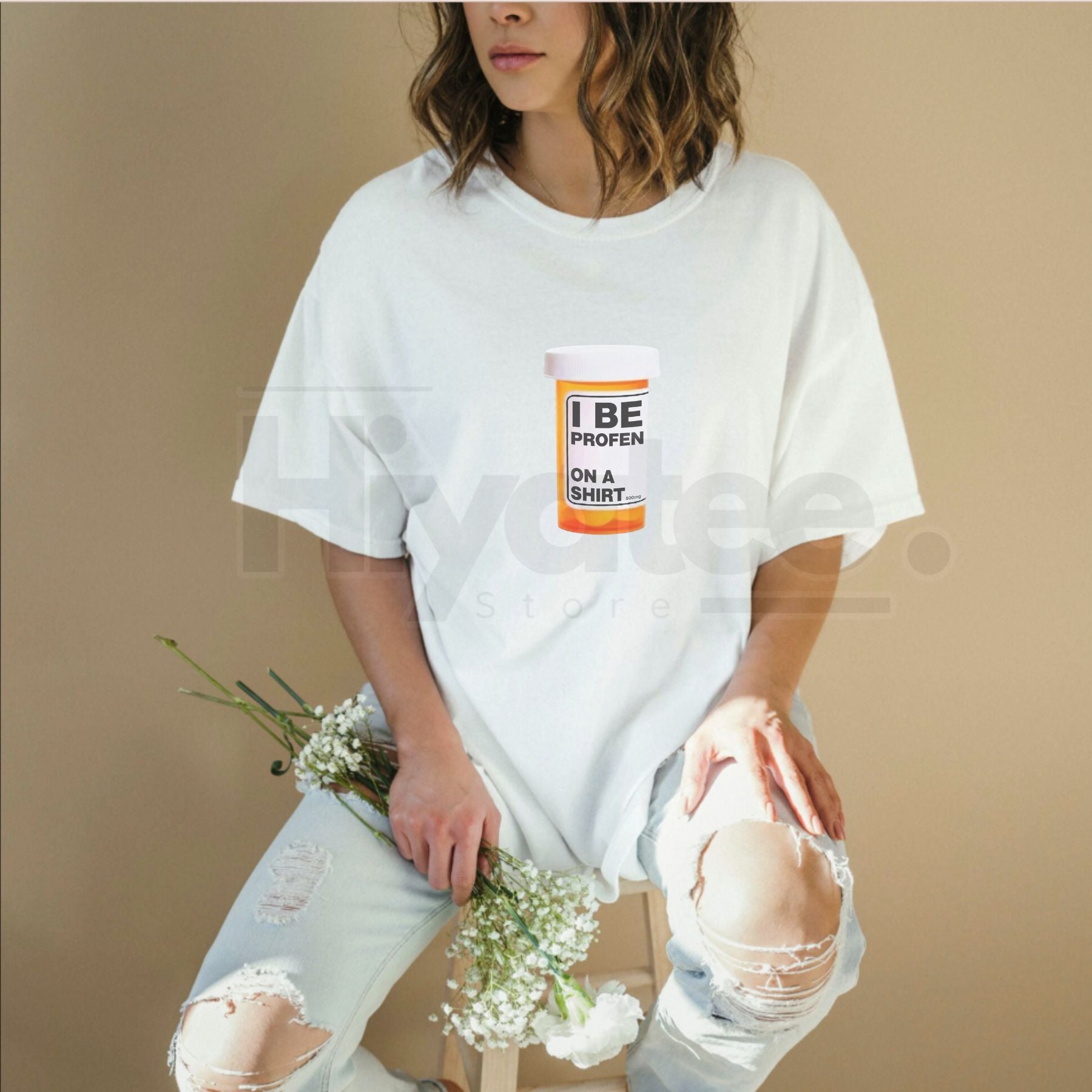 "I Be Profen" Funny Sarcastic T-Shirt – Ironic Medical Pun Graphic Tee - Hiyatee