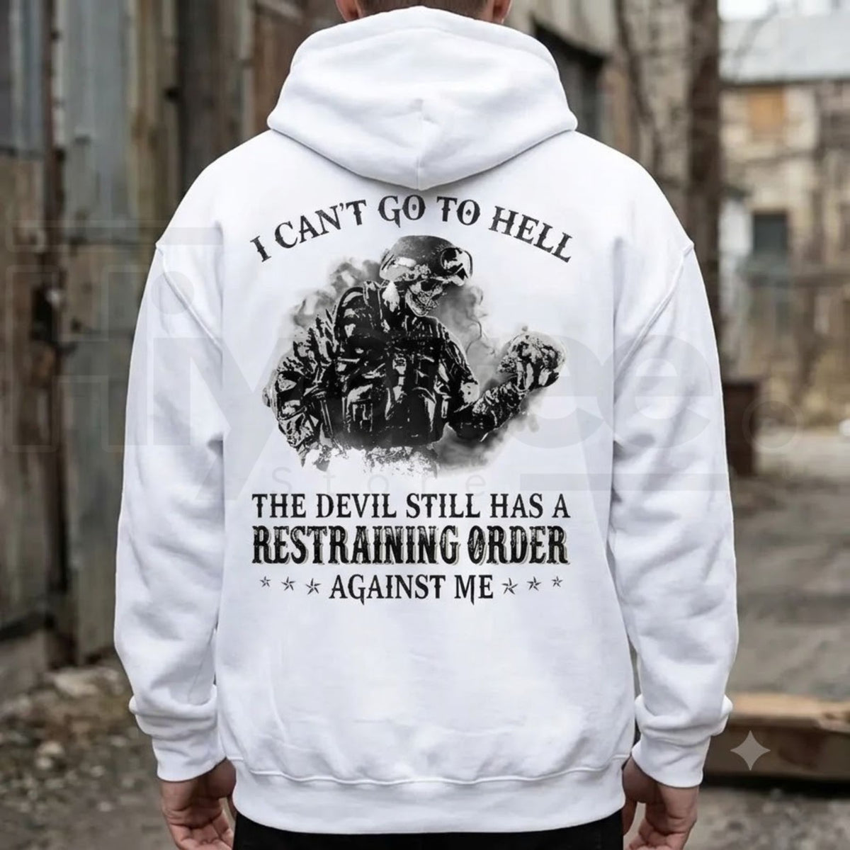 I Can’t Go to Hell Graphic Hoodie – Funny Sarcastic Quote Unisex Cotton Pullover - Hiyatee