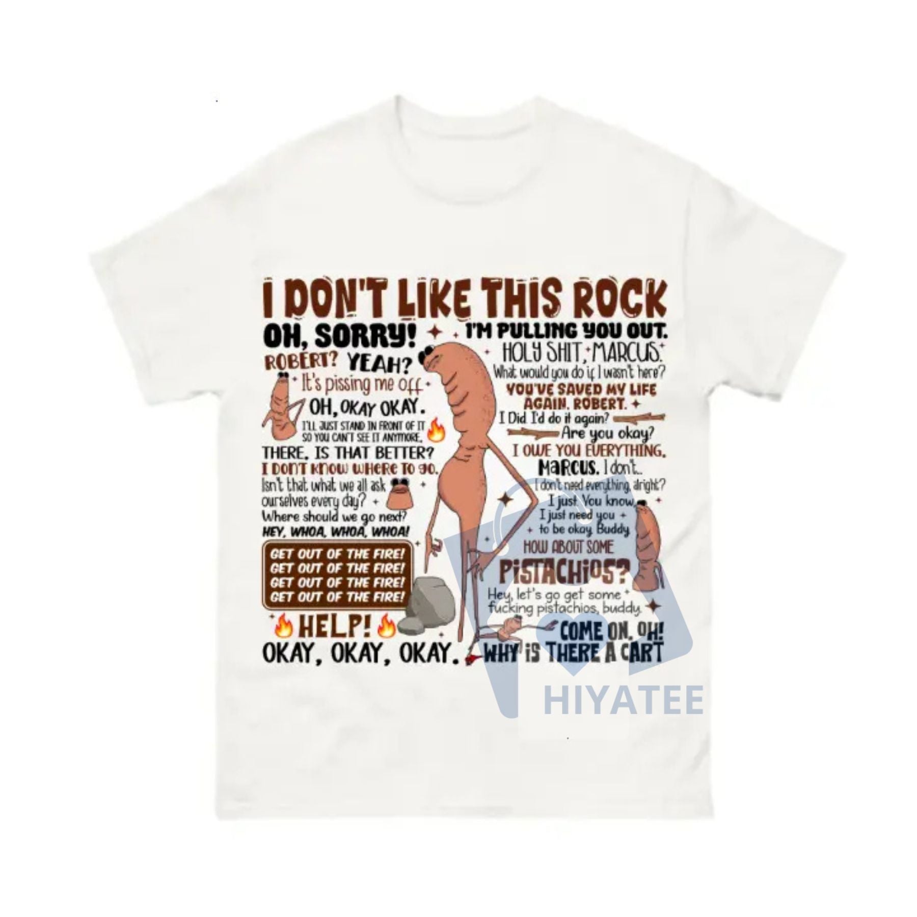 "I Don't Like This Rock" T-Shirt – Marcus & Robert Last Podcast Graphic Tee - Hiyatee