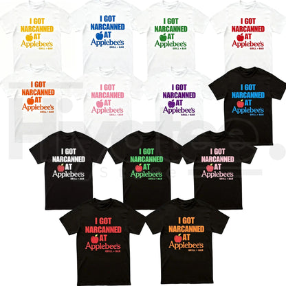 I Got Narcanned At Applebee’s T-Shirt – Funny Dank Meme Graphic Tee, Sarcastic Gen Z Humor Streetwear - Hiyatee