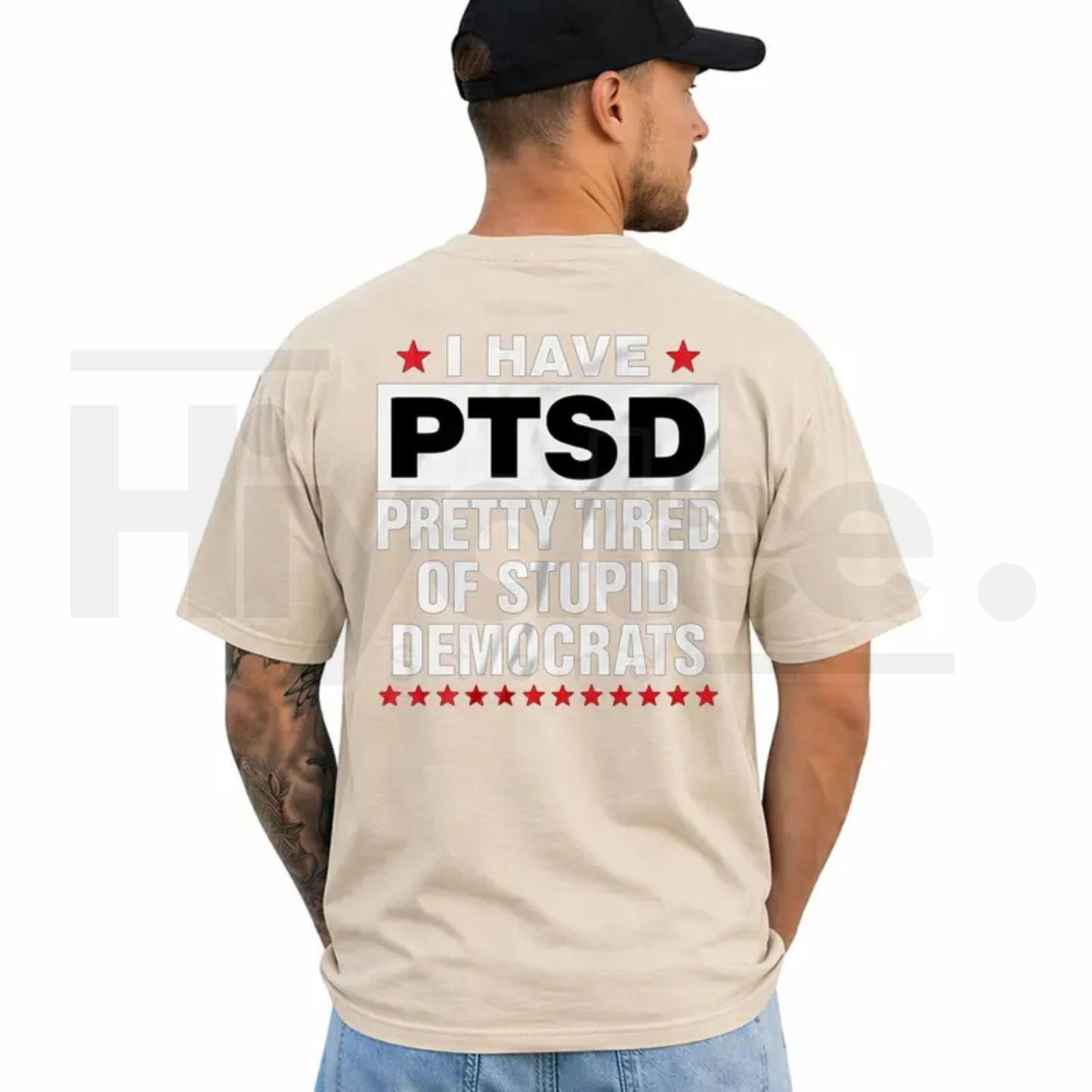 I Have PTSD Pretty Tired Of Stupid Democrats T-Shirt – Funny Political Satire Tee - Hiyatee