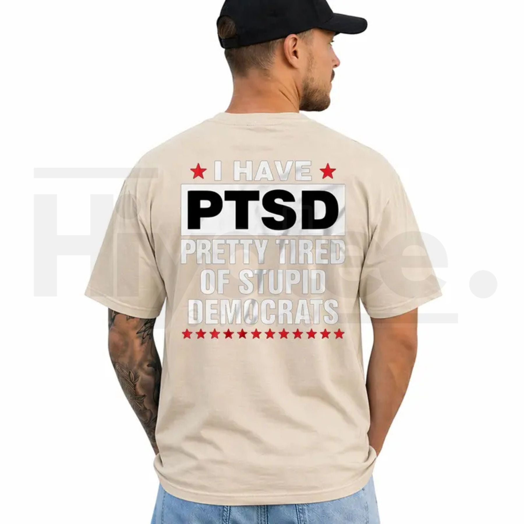 I Have PTSD Pretty Tired Of Stupid Democrats T-Shirt – Funny Political Satire Tee - Hiyatee