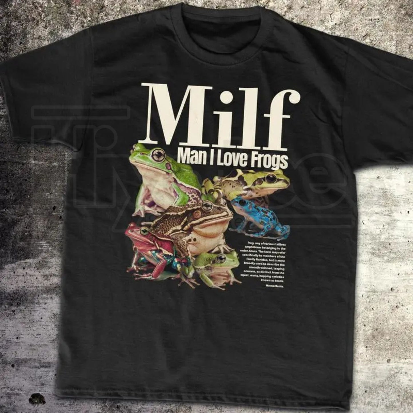 "I Love Frogs" (MILF) Funny Meme – Vintage Style Gen Z Inappropriate Gag Gift - Hiyatee