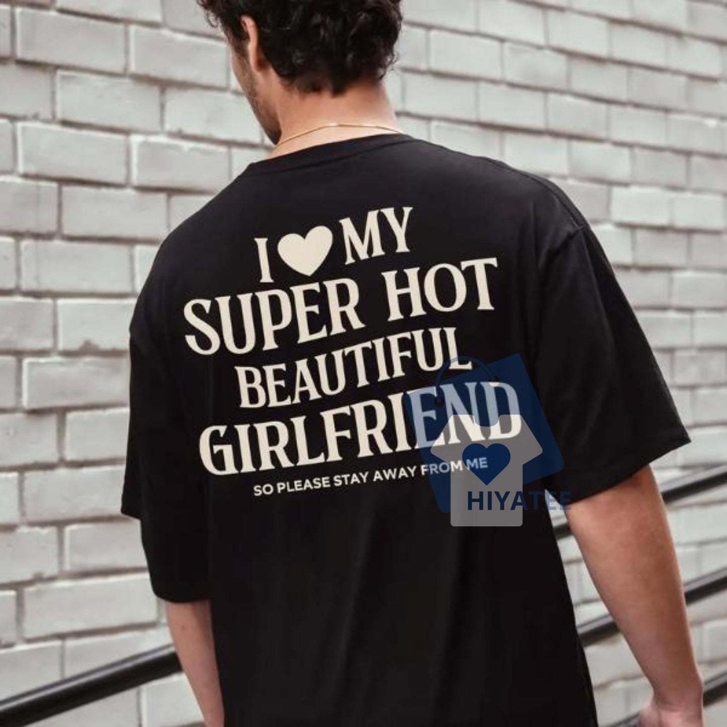 I Love My Girlfriend Shirt – Funny Boyfriend Gift Tee, I Heart My Girlfriend T-Shirt, Valentine’s Day Romantic Top for Men-Hiyatee