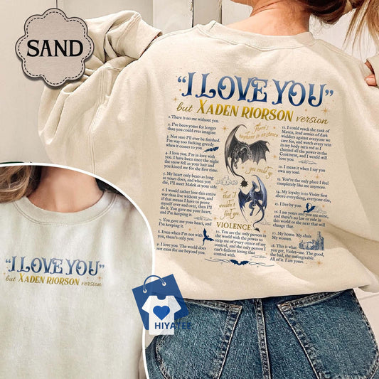 I Love You But – Xaden Riorson Vintage Soft Sweatshirt-Hiyatee