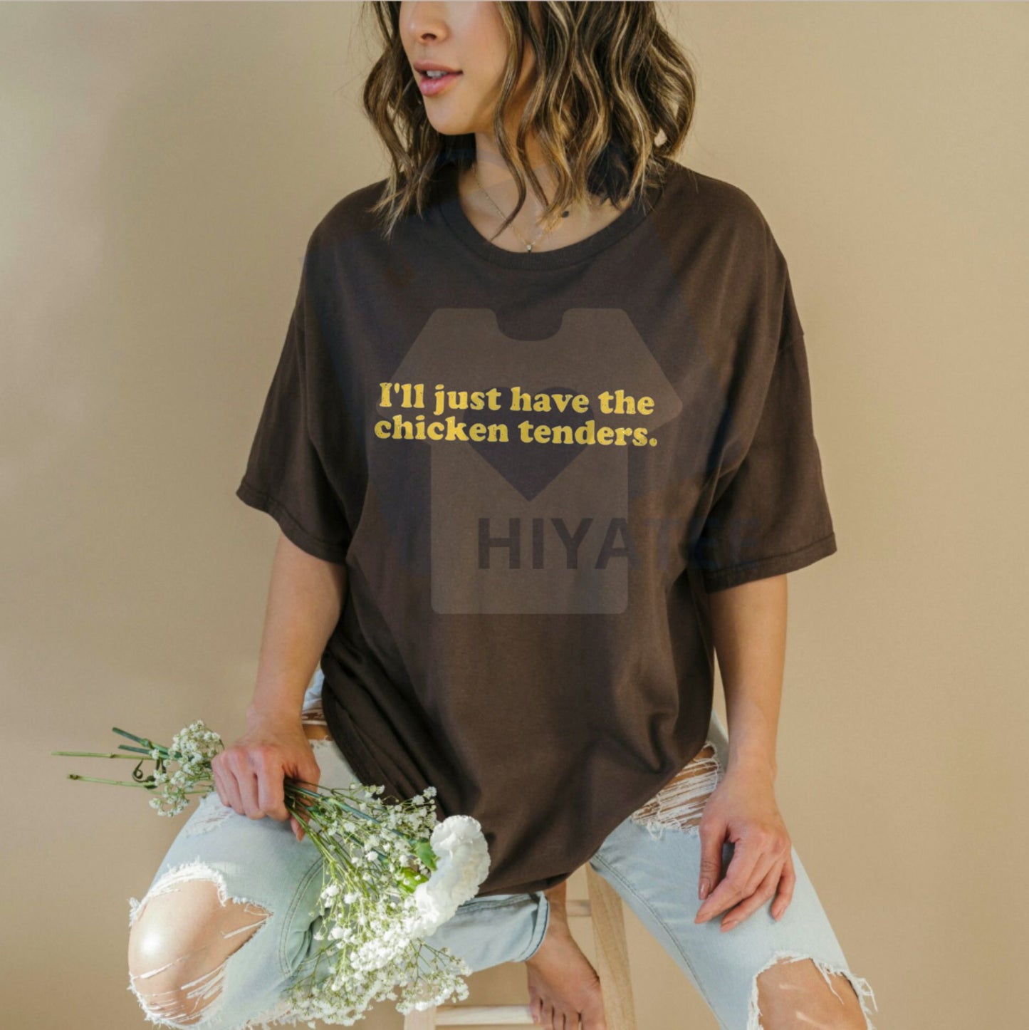 "I'll Just Have The Chicken Tenders" T-Shirt – Funny Golf Gift For Men & Women - Hiyatee