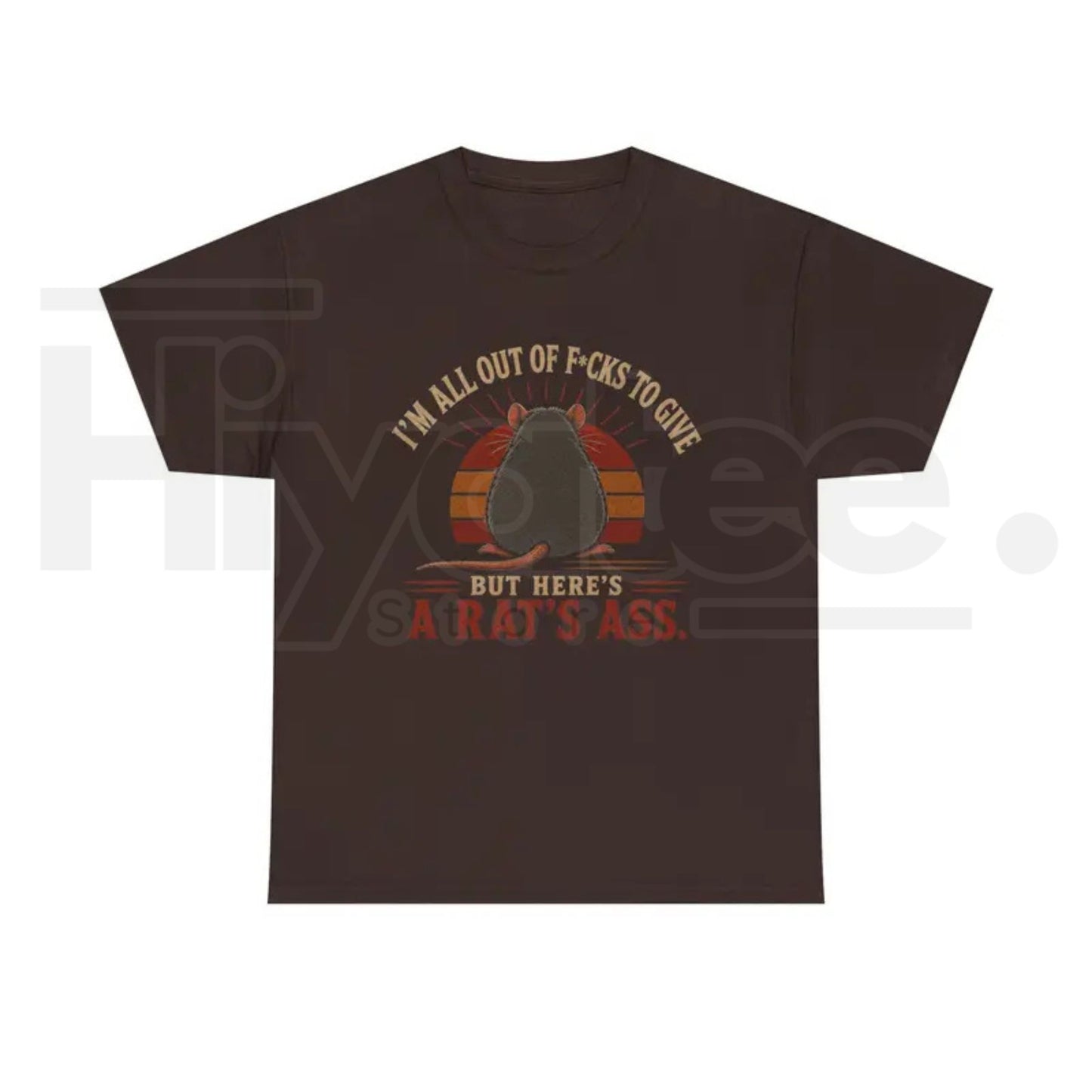 I'm All Out of F*cks to Give Rat T-Shirt – Funny Vintage Rat Graphic Tee - Hiyatee