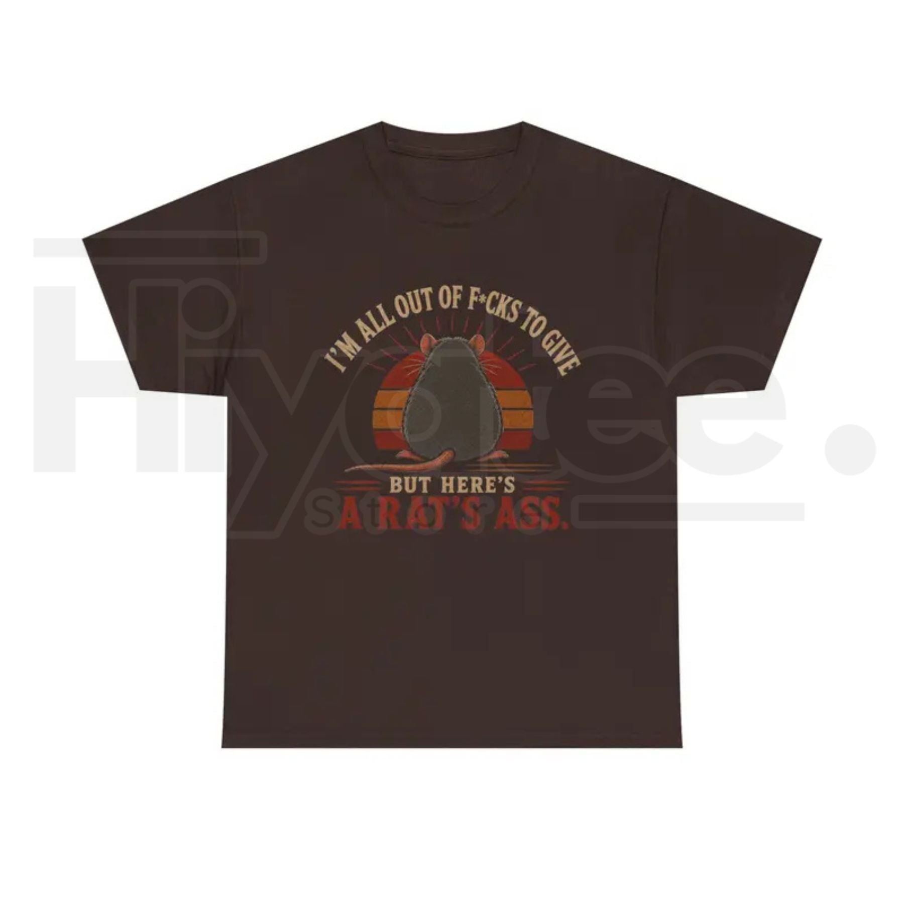 I'm All Out of F*cks to Give Rat T-Shirt – Funny Vintage Rat Graphic Tee - Hiyatee