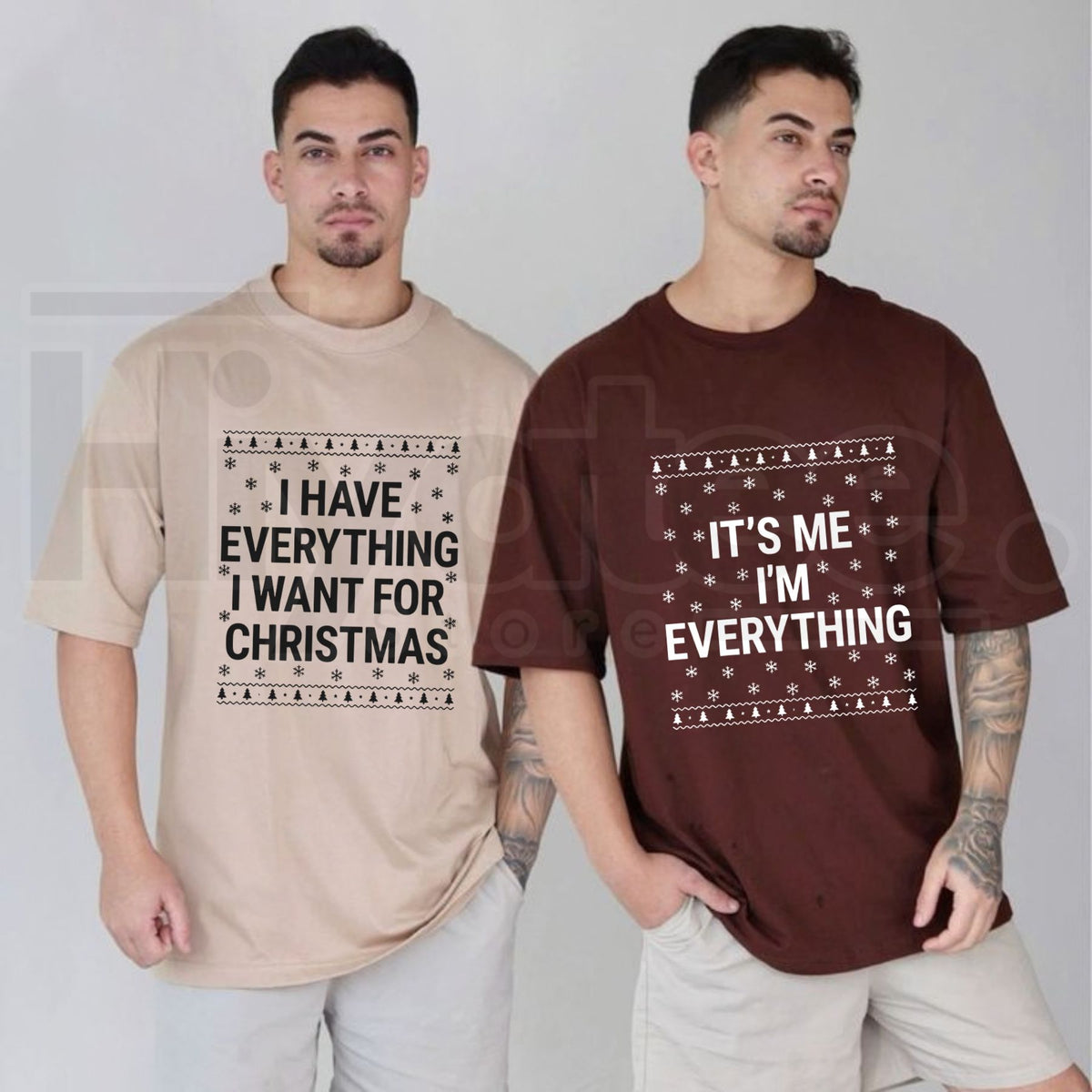 I’m Everything Christmas T-Shirt – Funny Holiday Couple Tee - Hiyatee