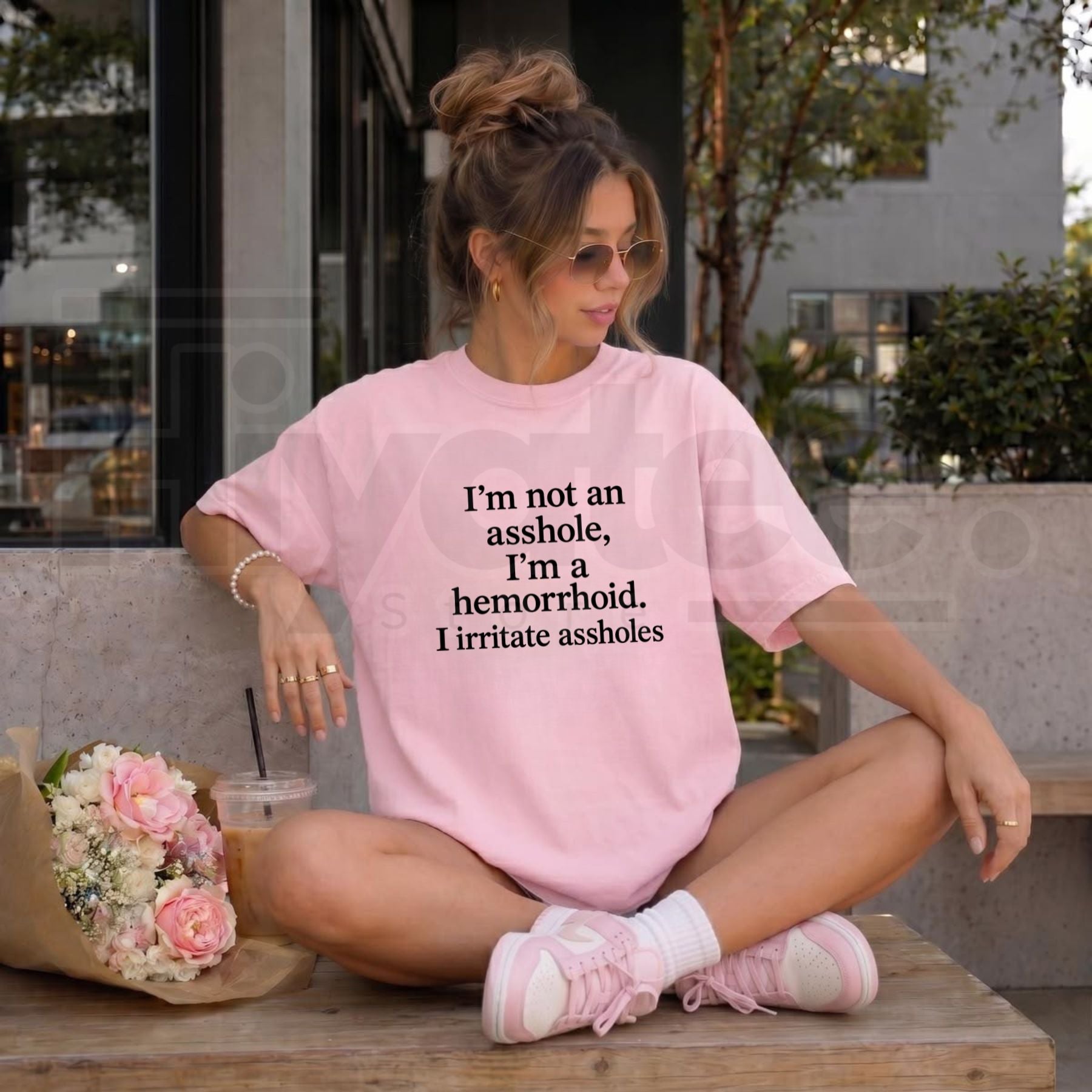 I'm Not An Asshole I'm A Hemorrhoid T-Shirt – Funny Sarcastic Adult Humor Tee - Hiyatee