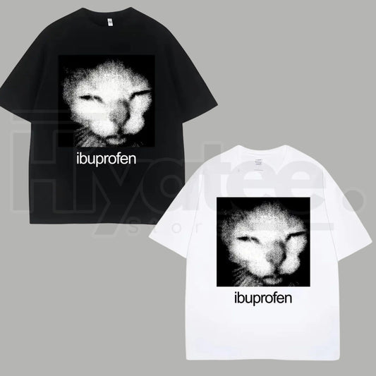 "Ibuprofen Cat Meme" – Funny Vintage Y2K Streetwear Graphic Top - Hiyatee