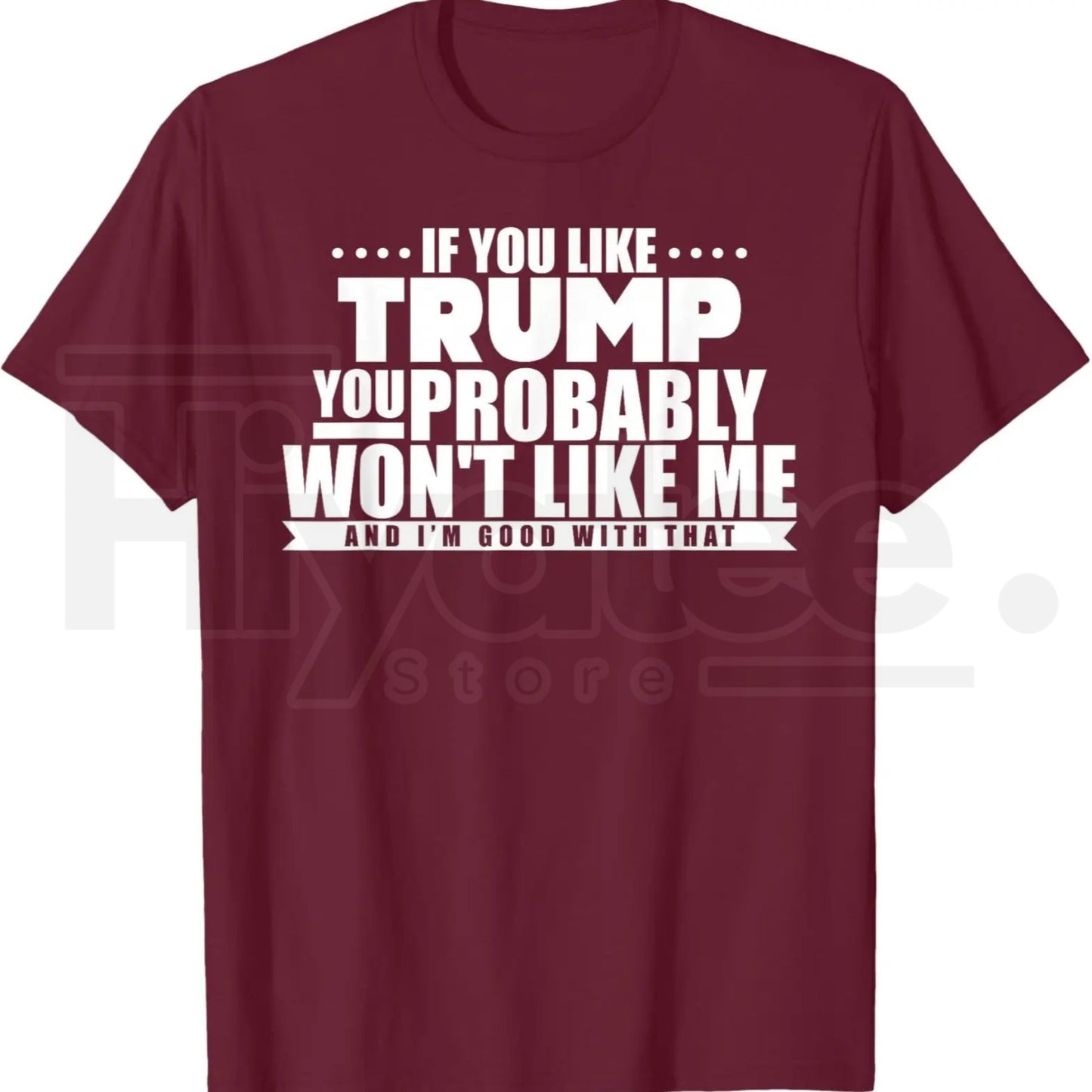 If You Like Trump You Won't Like Me T-Shirt – Funny Political Graphic Tee - Hiyatee