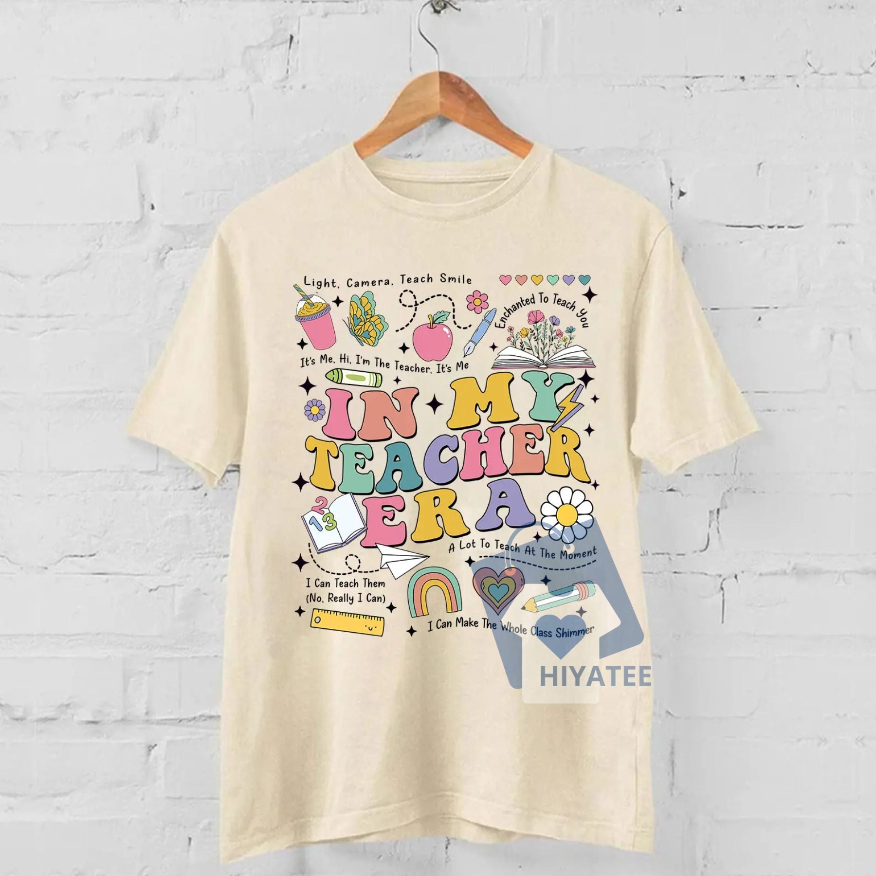 In My Teacher Era Shirt – Cute Graduation & Teacher Gift Tee for Women & Friends-Hiyatee