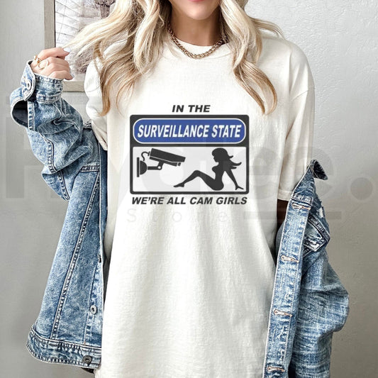 In the Surveillance State Shirt – Funny Meme Graphic T-Shirt - Hiyatee