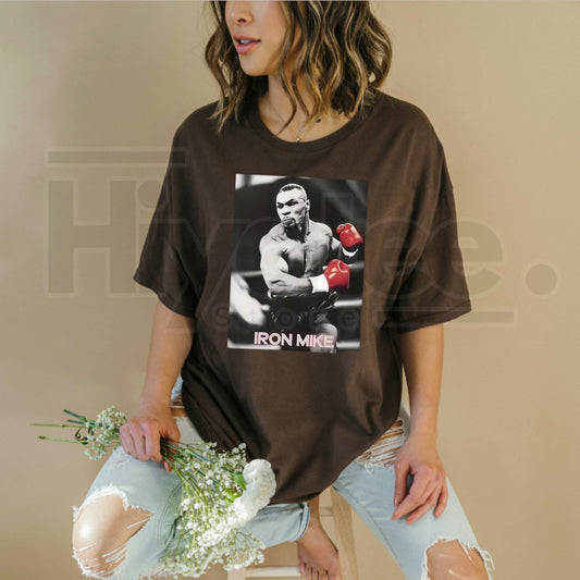 "Iron Mike" – Vintage Autographed Boxing Graphic Top - Hiyatee