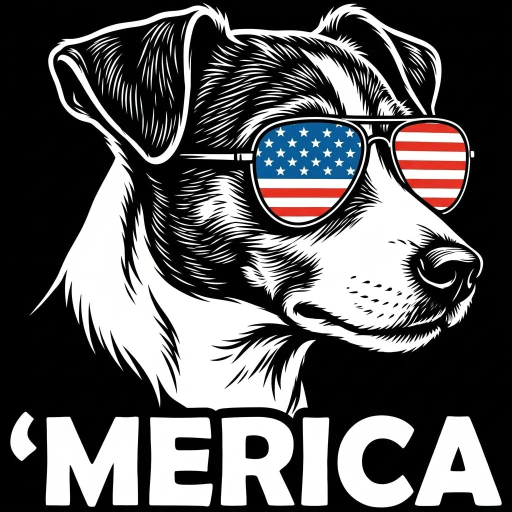 Comfort Colors® Patriotic 50+ Dog Breed Shirt – Funny 4th of July Merica Dog Tee