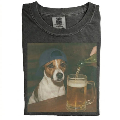 Comfort Colors 50+ Dog Breeds Available Beer Shirt – Vintage 90s Funny Edgy Dog Meme Tee, Unisex Casual Streetwear Gift