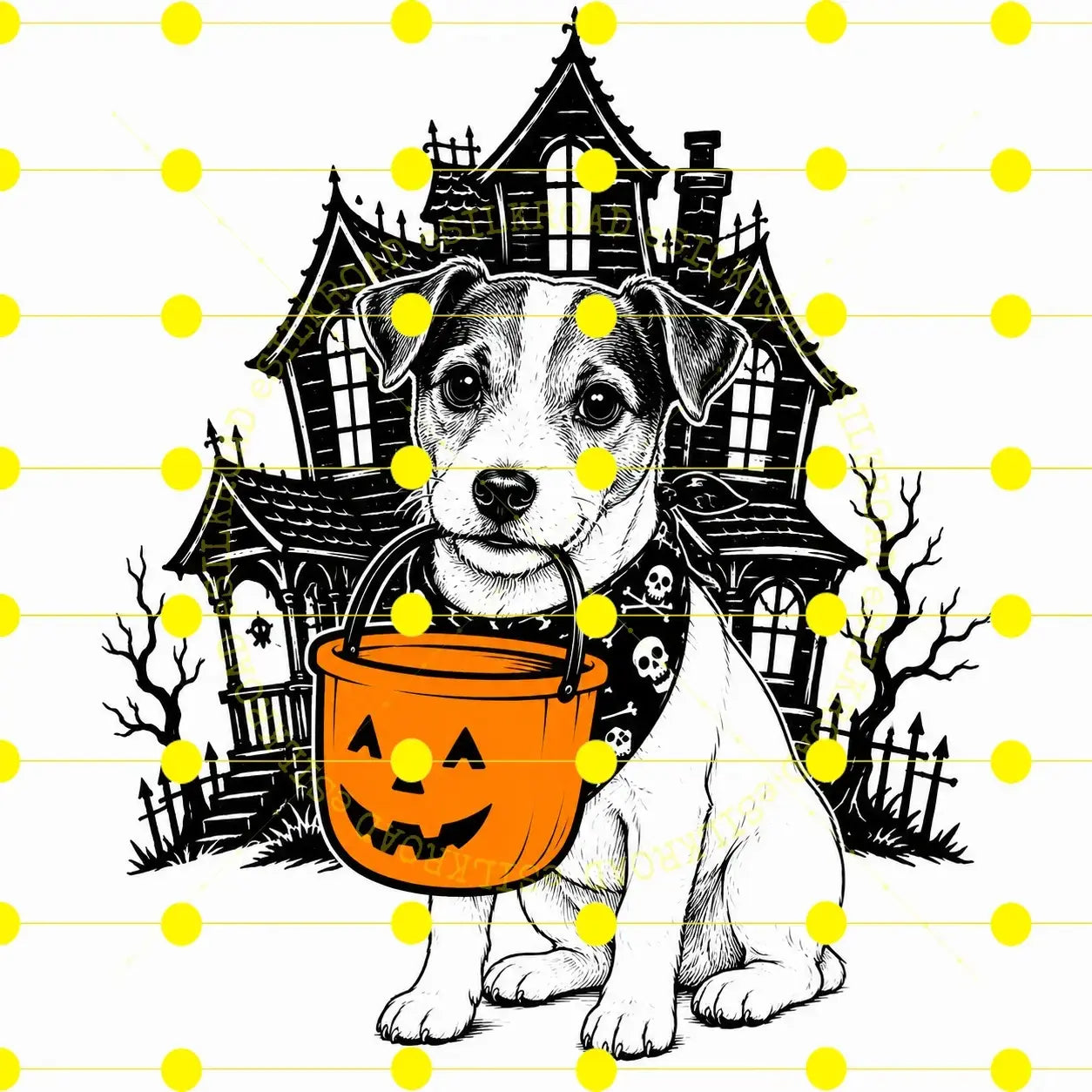 Comfort Colors 50 Dog Breeds Halloween T-Shirt Moss Pumpkin Candy Bucket Tee