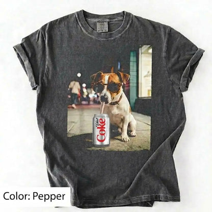 Comfort Colors Dog & Diet Coke Shirt – Funny Custom Dog Breed Tee