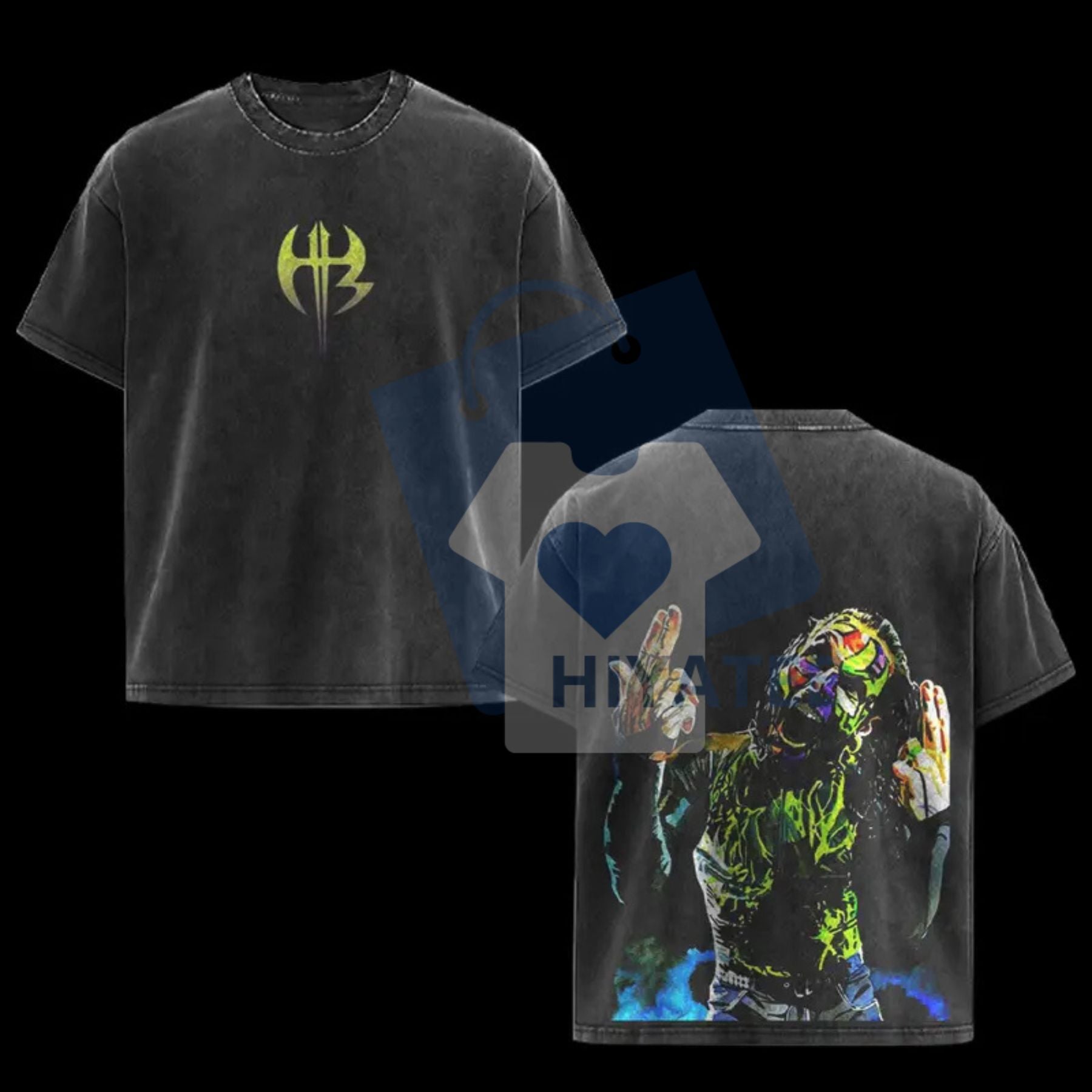 Jeff Hardy WWE Vintage T-Shirt – Washed Oversized Streetwear, Retro Attitude Era Wrestler Tee - Hiyatee.