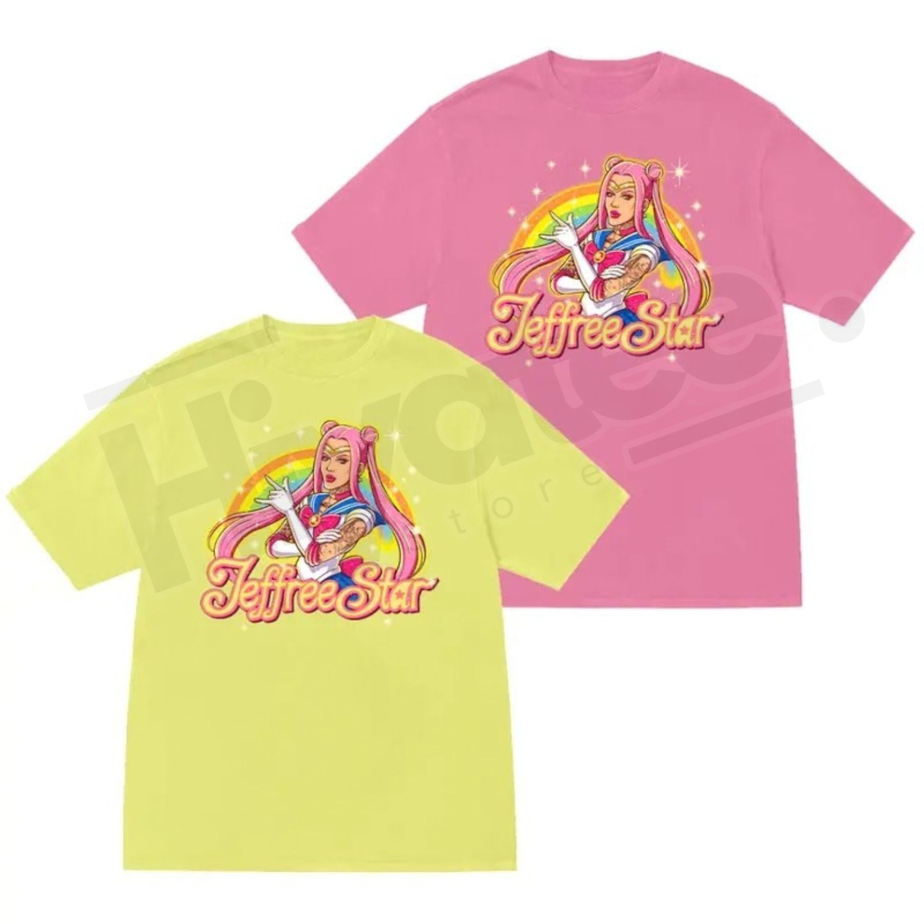 Jeffree Star Anime Graphic Tee – Limited Edition Kawaii Pink Aesthetic T-Shirt - Hiyatee