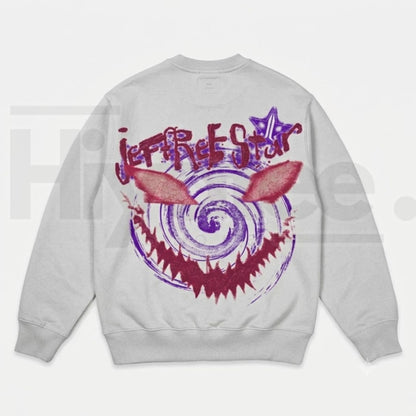 Jeffree Star Sinister Smile Crewneck | Bold Graphic Streetwear Sweatshirt - Hiyatee