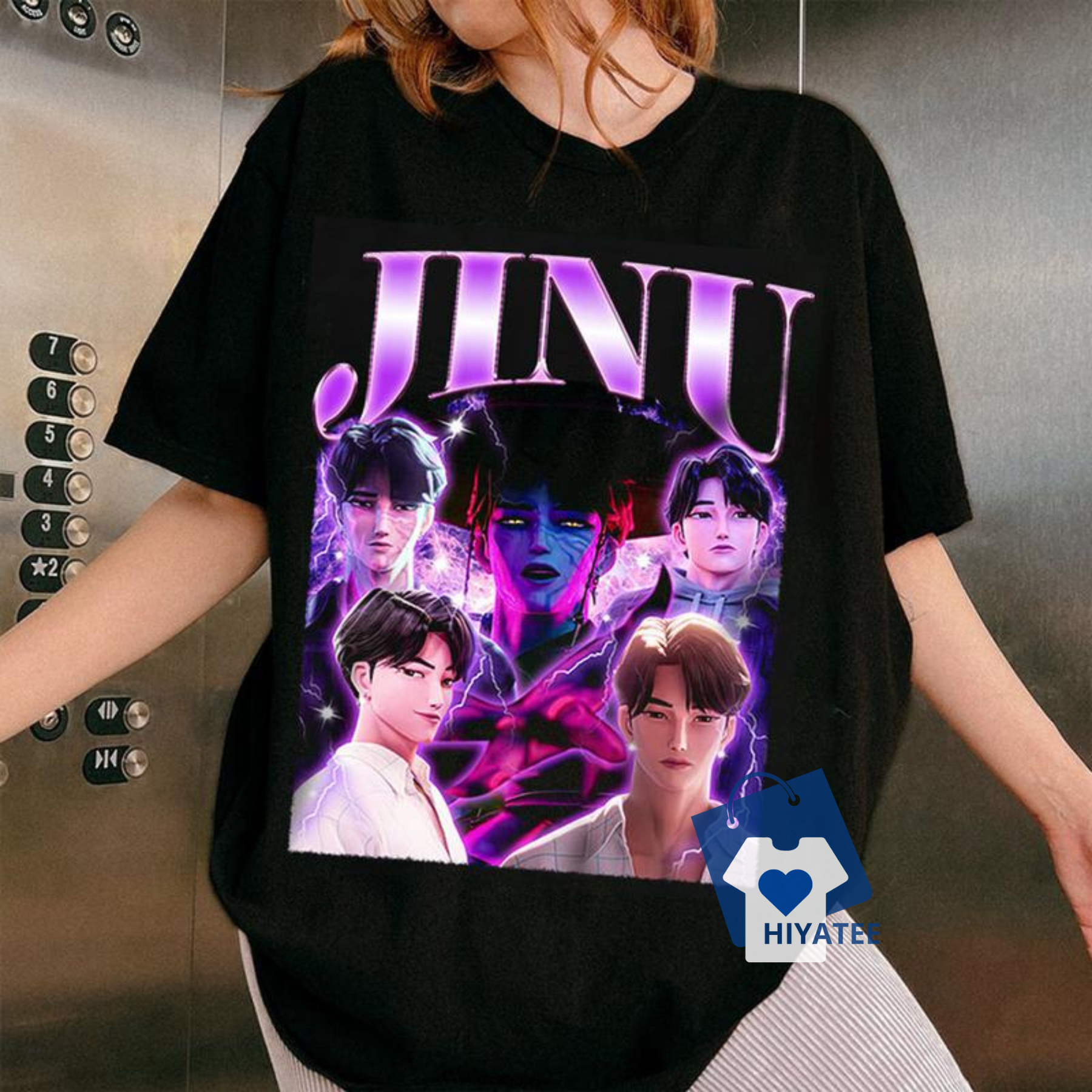 Jinu Saja Boys K-Pop Shirt – Demon Hunters Graphic Tee for K-Pop & Fantasy Fans-Hiyatee